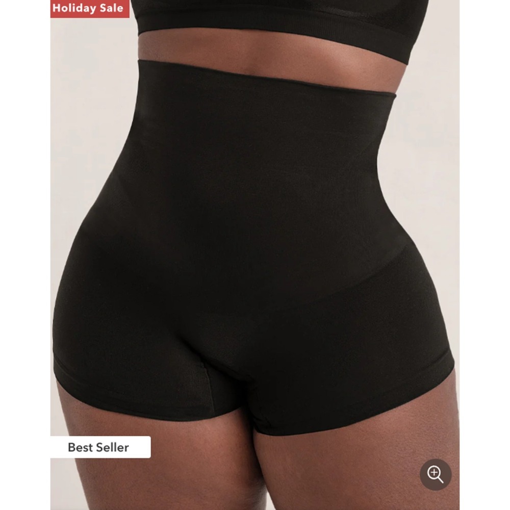 Shapermint Essentials All Day High-Waisted Shaper Boyshort Black 2XL NWT